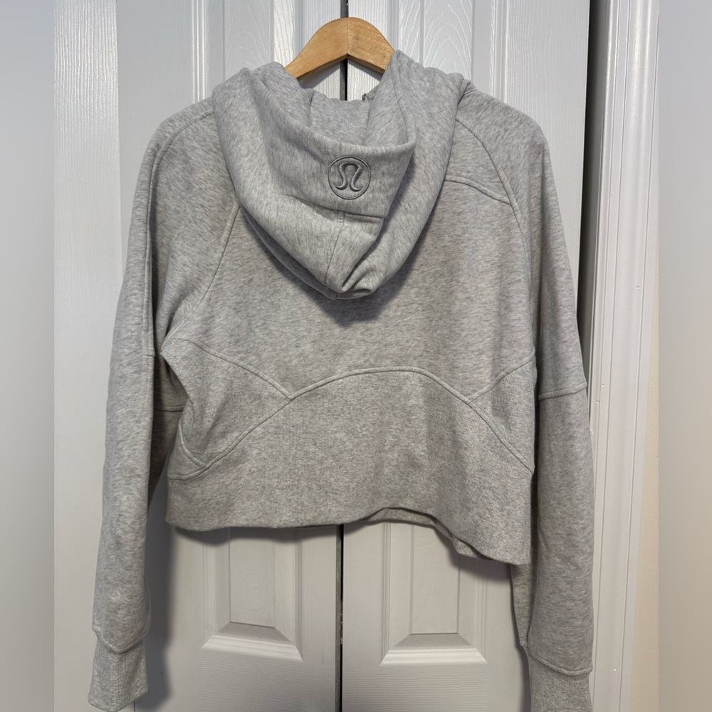 Lululemon Grey Scuba Hoodie Cropped - Amazing Condition